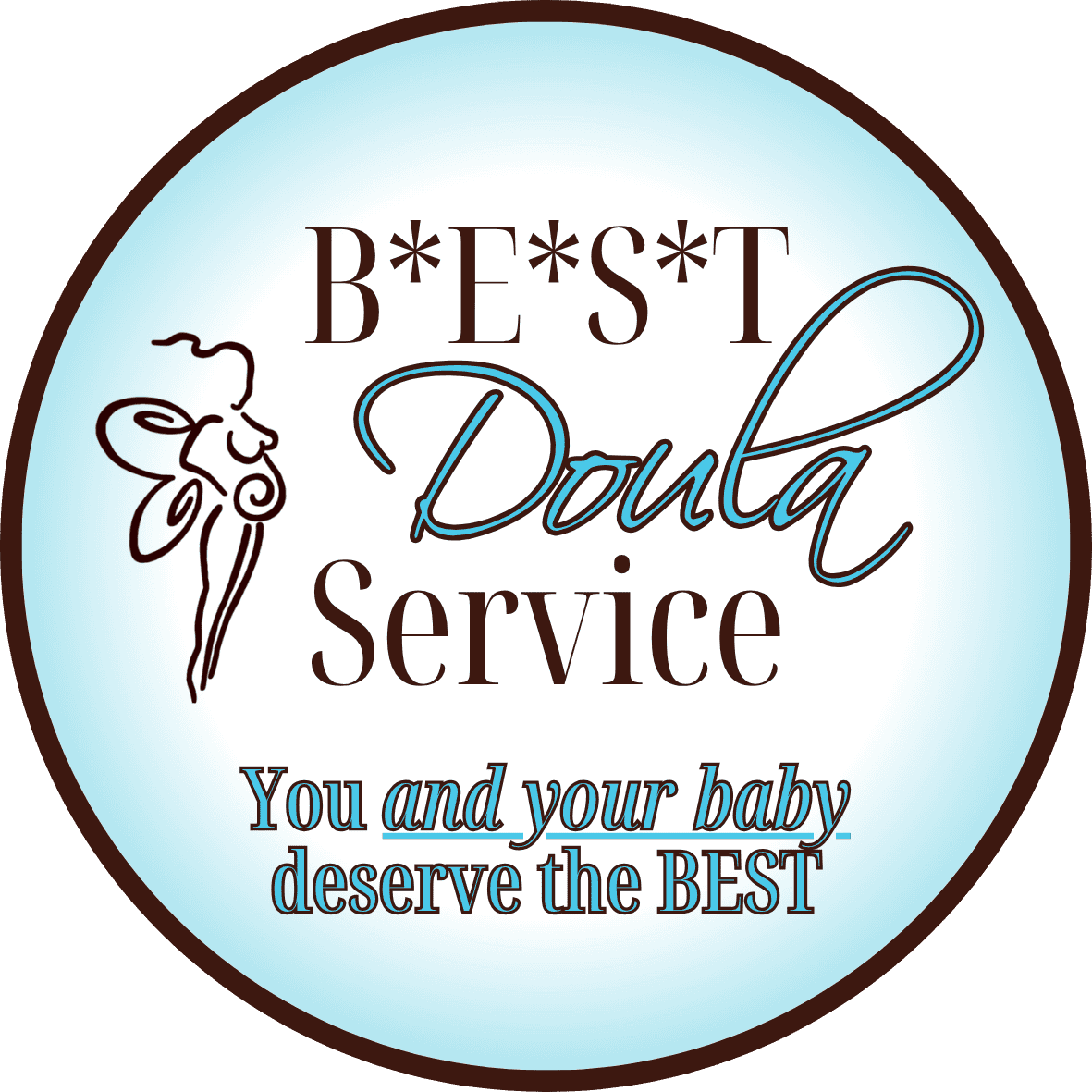 Logo for Birth Empowerment Support Team (BEST) Doula Service. Says "You and your baby deserve the BEST"